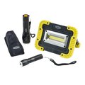 Roadpro Flashlight Combo Kit With Work Light Portable Emergency Lighting Set RP1808C